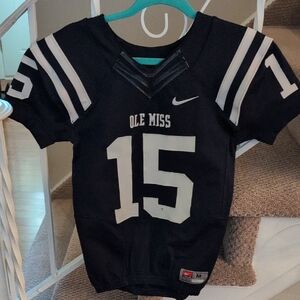 Nike Kids Ole Miss Black and White Jersey In Medium NWT